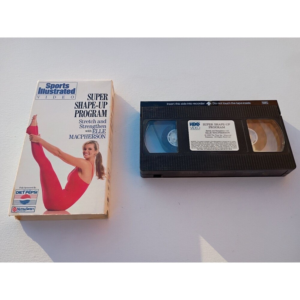 Elle Macpherson Super Shape-Up Program VHS 1989 Fitness Workout HBO